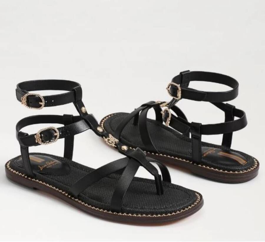 Sam Edelman Zwarte Sandalen voor Vrouwen Black Dames