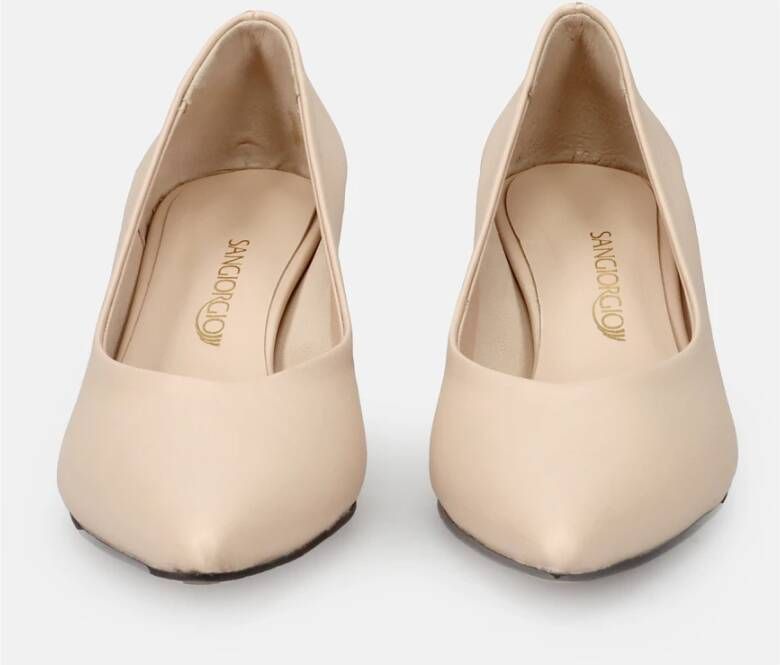 Sangiorgio Beige Hak Pumps Tijdloze Silhouet Beige Dames