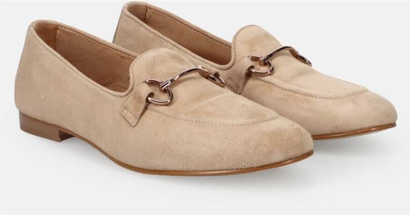 Sangiorgio Beige Moccasin Schoenen Beige Dames