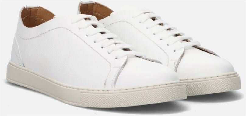 Sangiorgio Blauwe Casual Leren Schoenen White Heren