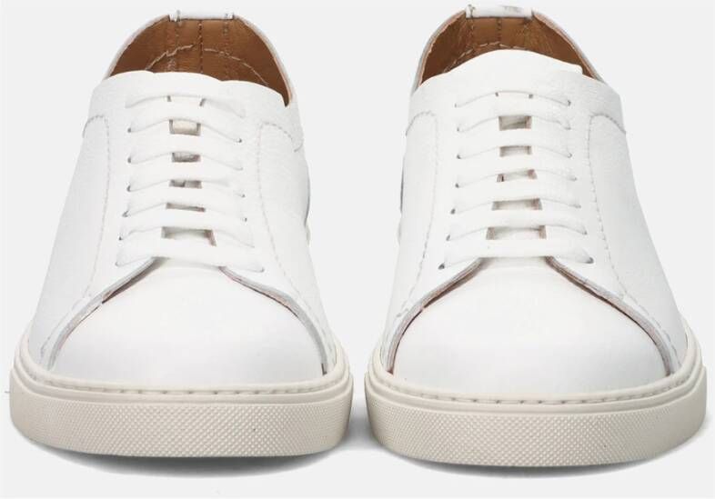 Sangiorgio Blauwe Casual Leren Schoenen White Heren