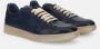 Sangiorgio Blauwe Casual Leren Sneakers Blue Heren - Thumbnail 2