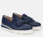 Sangiorgio Blauwe Franje Kwast Instap Sneakers Blue Dames - Thumbnail 2