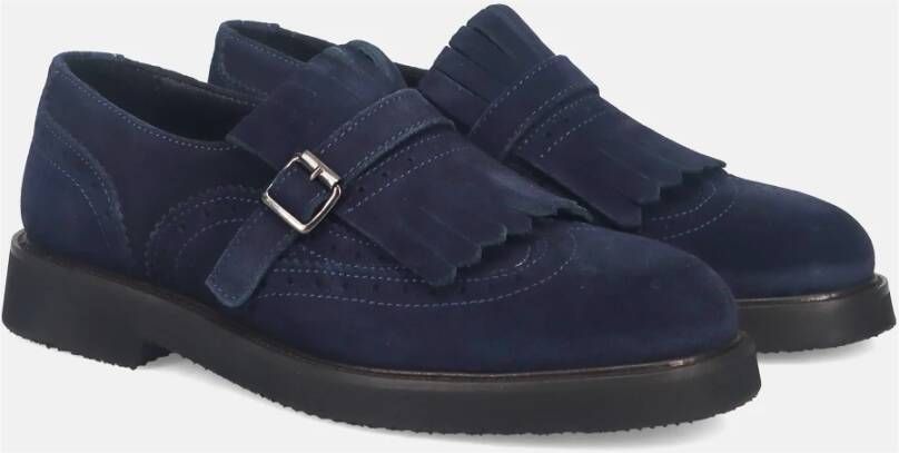 Sangiorgio Blauwe Instap Sneakers met Franje Blue Dames