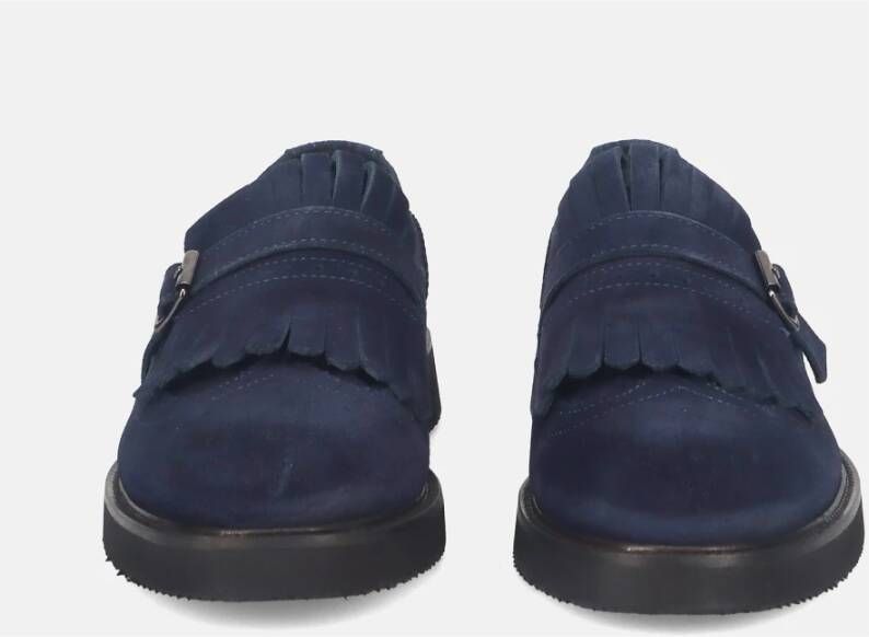 Sangiorgio Blauwe Instap Sneakers met Franje Blue Dames