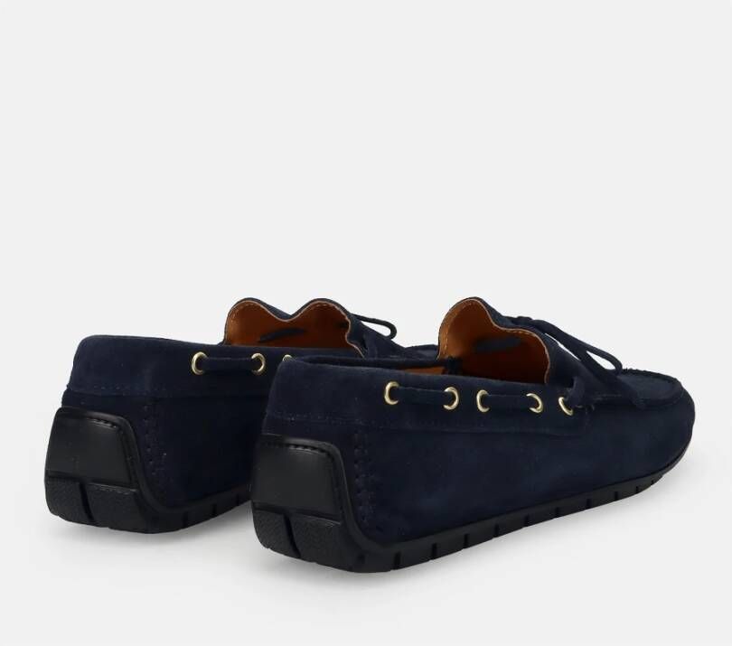 Sangiorgio Blauwe Mocassins Zomerstijl Blue Heren