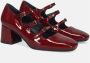 Sangiorgio Bordeaux Mary Jane Hakken Red Dames - Thumbnail 2