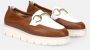 Sangiorgio Bruin Leren Instap Mocassin Schoen Brown Dames - Thumbnail 2