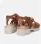 Sangiorgio Bruin Leren Sandalen Licht Stijlvol Brown Dames - Thumbnail 4