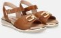 Sangiorgio Bruine Leren Sandalen Brown Dames - Thumbnail 2