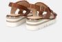 Sangiorgio Bruine Leren Sandalen Brown Dames - Thumbnail 4