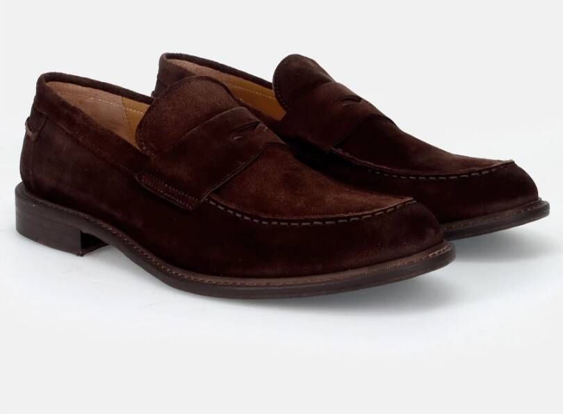 Sangiorgio Bruine Mocassin Schoenen Brown Heren