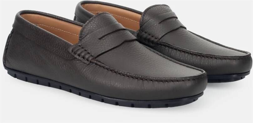 Sangiorgio Bruine Mocassins Zomerstijl Brown Heren