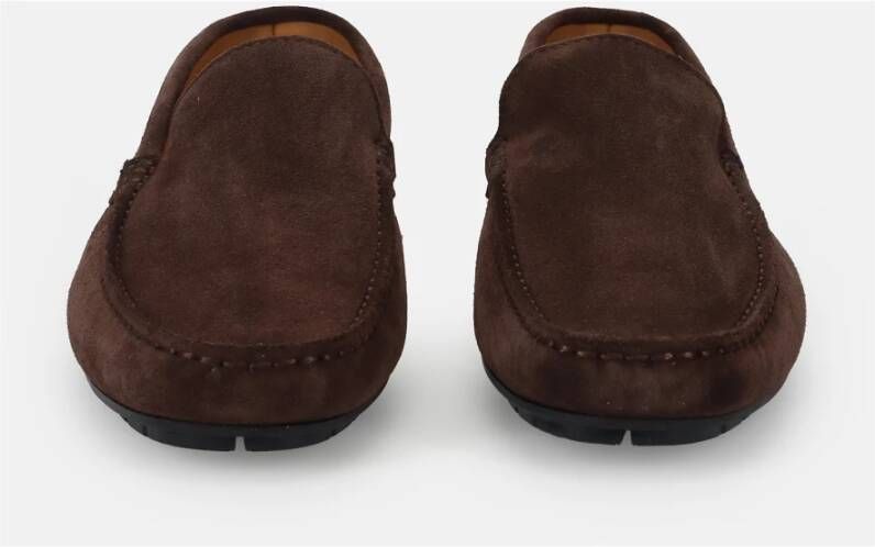 Sangiorgio Donkerbruine Mocassins Stijlvol Comfort Brown Heren