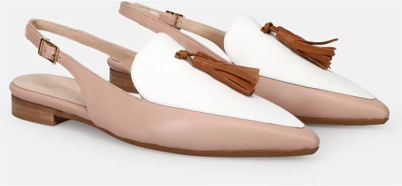 Sangiorgio Elegante platte ballerina schoenen Beige Dames