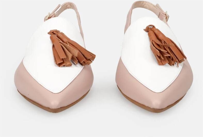 Sangiorgio Elegante platte ballerina schoenen Beige Dames