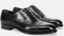 Sangiorgio Elegante Zwarte Leren Oxfords Schoenen Black Heren - Thumbnail 2