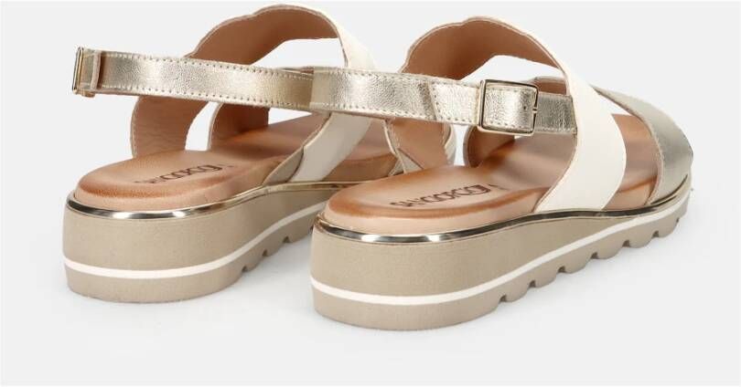 Sangiorgio Grijze Leren Sandalen Comfort Stijl Gray Dames