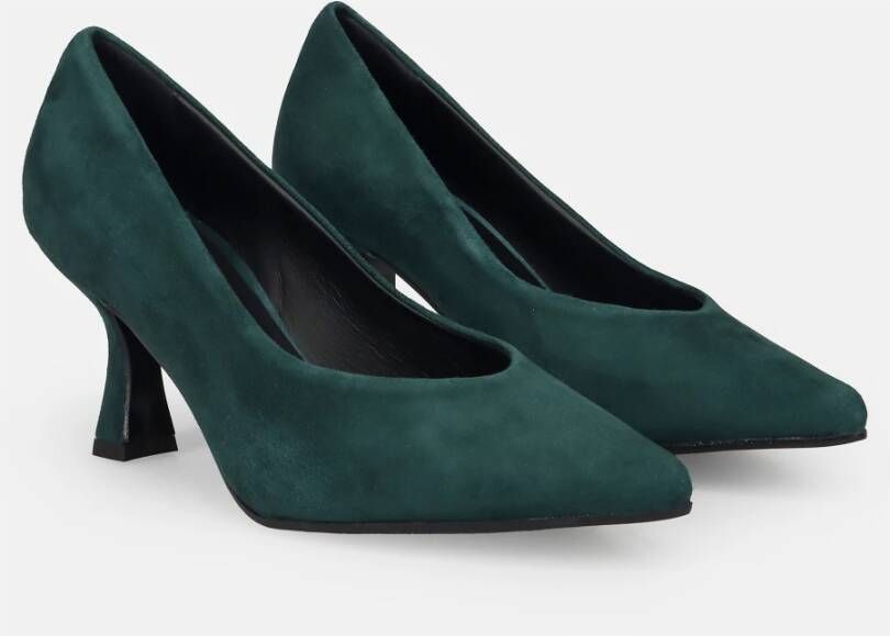 Sangiorgio Groene Suède Hak Pumps Green Dames