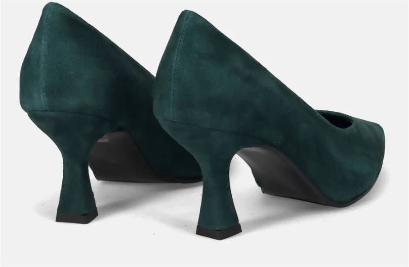 Sangiorgio Groene Suède Hak Pumps Green Dames