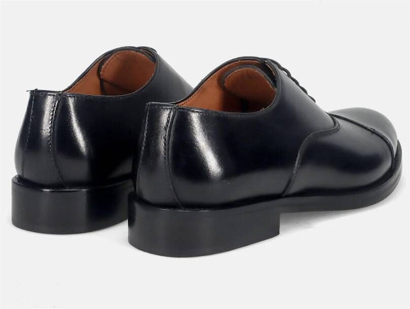 Sangiorgio Handgemaakte zwarte brogues voor heren Black Heren