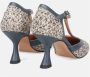 Sangiorgio Heldere Blauwe Geweven Stof Pumps Blue Dames - Thumbnail 4