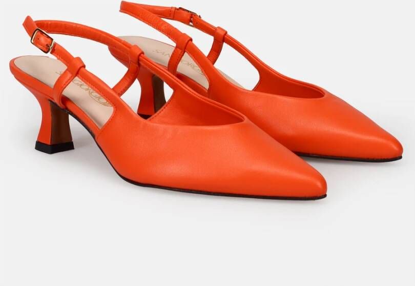 Sangiorgio Oranje Hak Schoenen voor Dagelijkse Elegantie Orange Dames