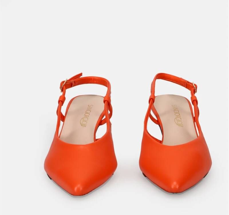 Sangiorgio Oranje Hak Schoenen voor Dagelijkse Elegantie Orange Dames