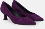 Sangiorgio Paarse Suède Hakpumps Purple Dames - Thumbnail 2