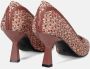 Sangiorgio Roze Geweven Stof Pumps Pink Dames - Thumbnail 4