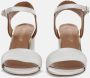 Sangiorgio Witte Leren Blokhak Sandalen White Dames - Thumbnail 3