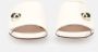 Sangiorgio Witte Leren Sandalen Klem Accessoire White Dames - Thumbnail 3