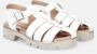 Sangiorgio Witte Leren Sandalen White Dames - Thumbnail 2