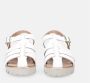 Sangiorgio Witte Leren Sandalen White Dames - Thumbnail 3