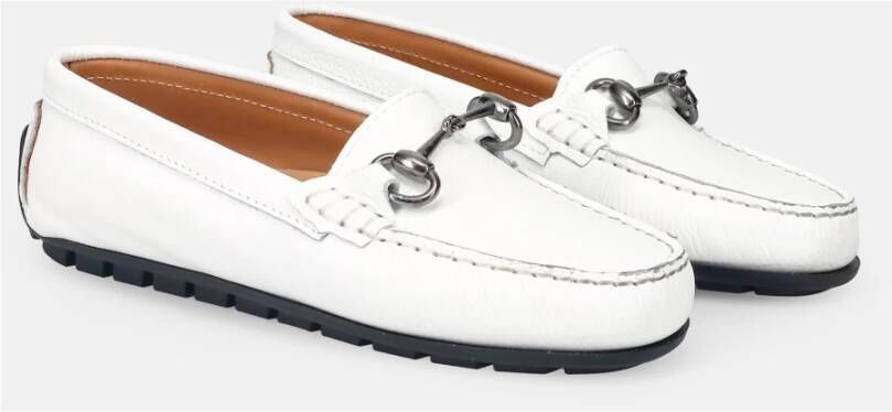 Sangiorgio Witte Mocassins Zomerstijl White Dames