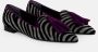 Sangiorgio Zebra Print Platte Schoenen Grijs Gray Dames - Thumbnail 2