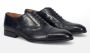 Sangiorgio Zwarte Leren Brogues Schoenen Black Heren - Thumbnail 2