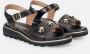 Sangiorgio Zwarte Leren Comfort Sandalen Black Dames - Thumbnail 2