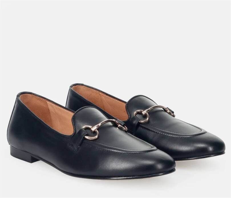 Sangiorgio Zwarte Mocassin Schoenen Black Dames