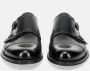 Sangiorgio Zwarte Monk Strap Leren Schoenen Black Heren - Thumbnail 3