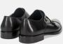 Sangiorgio Zwarte Monk Strap Leren Schoenen Black Heren - Thumbnail 4