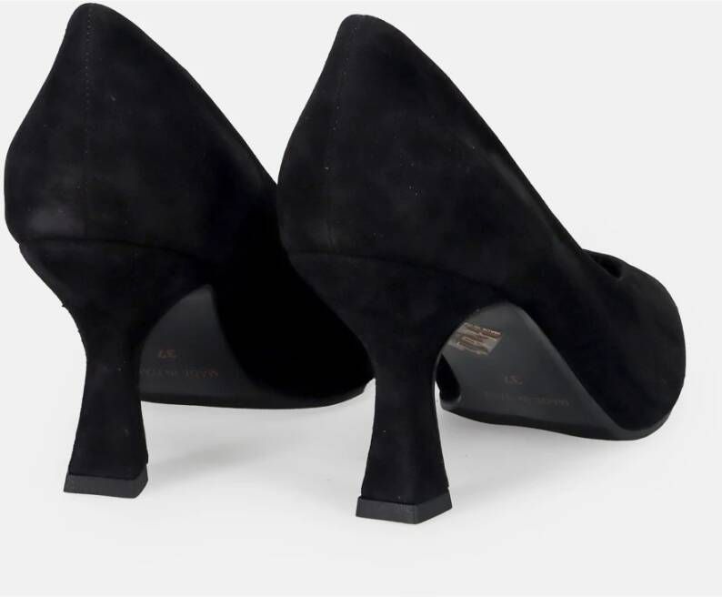 Sangiorgio Zwarte Suède Hakken Pumps Black Dames