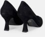 Sangiorgio Zwarte Suède Hakken Pumps Black Dames - Thumbnail 4