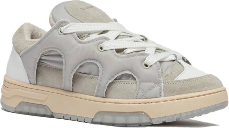 Santha Grijze Sneakers met Italiaans vakmanschap Gray Heren