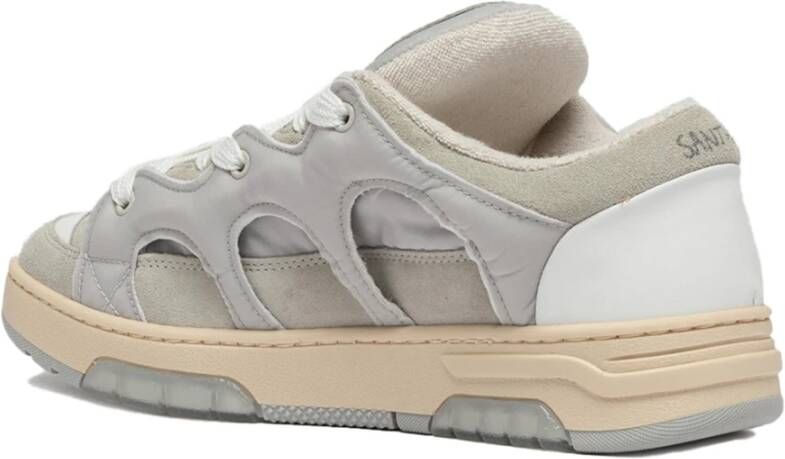 Santha Grijze Sneakers met Italiaans vakmanschap Gray Heren