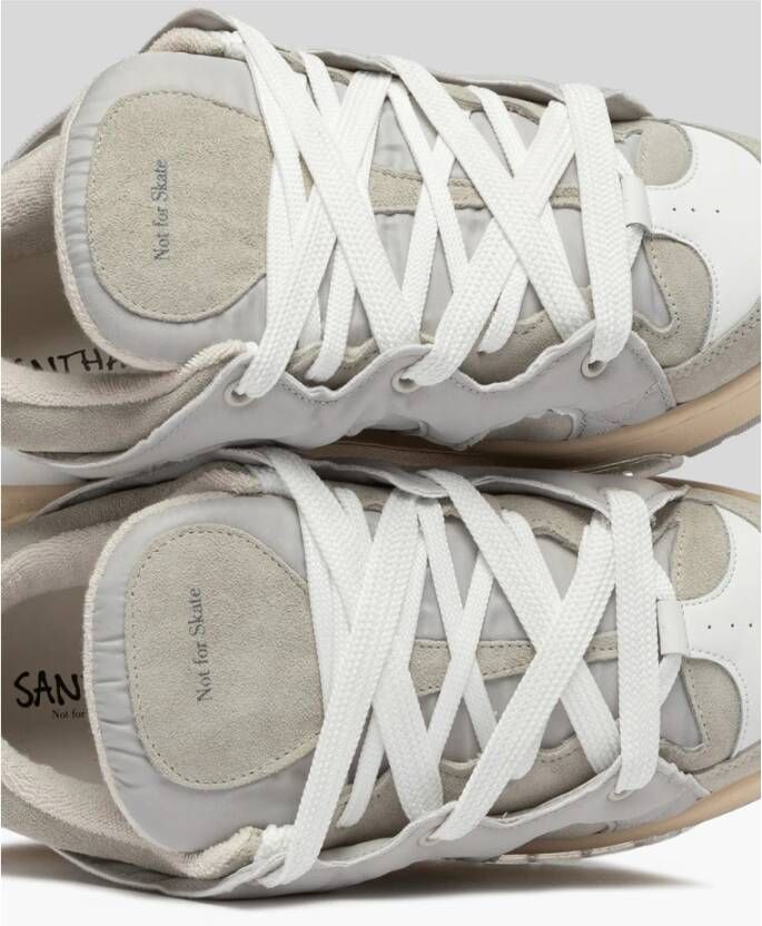 Santha Grijze Sneakers met Italiaans vakmanschap Gray Heren