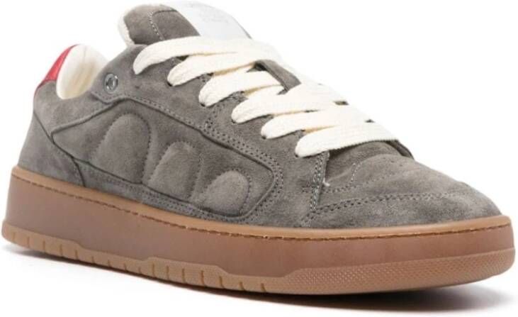 Santha Suede Gray Stijlvolle Sneakers Gray Heren