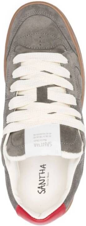 Santha Suede Gray Stijlvolle Sneakers Gray Heren