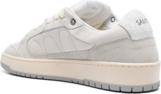 Santha Witte Leren Sneakers White Heren