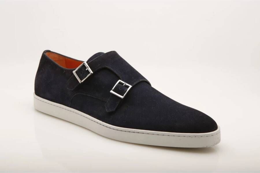 Santoni 15506 Navy Blue Heren